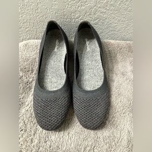 Allbirds Tree Breezers Women's Sz 8 Black Slip On Ballet Flats Shoes pre used!